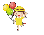 girl with balloons